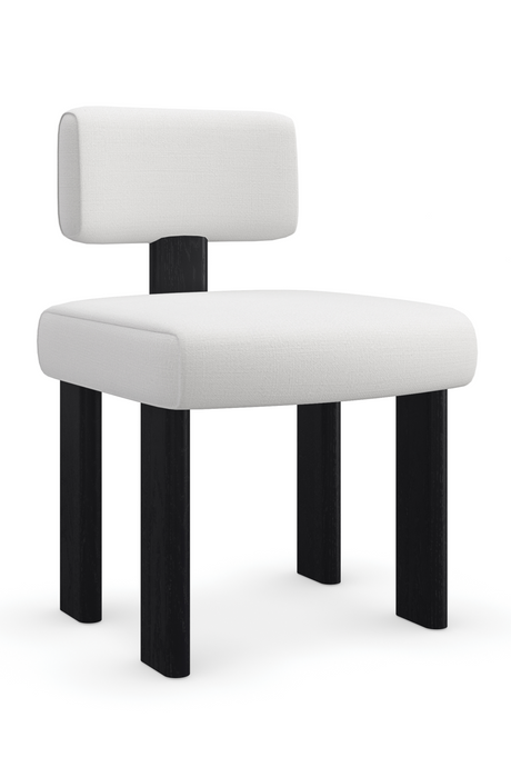 White Linen Modern Dining Chair | Caracole Perry | Oroa.com