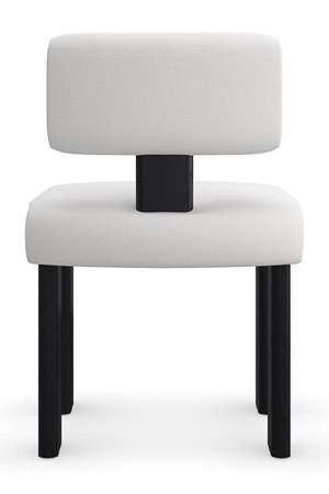 White Linen Modern Dining Chair | Caracole Perry | Oroa.com