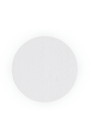 White Faceted Side Table | Caracole Eli | Oroa.com