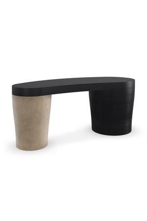 Suede Leg 3-Drawer Desk | Caracole Gus | Oroa.com