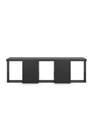 Black 6-Drawer Media Unit | Caracole Gabby | Oroa.com