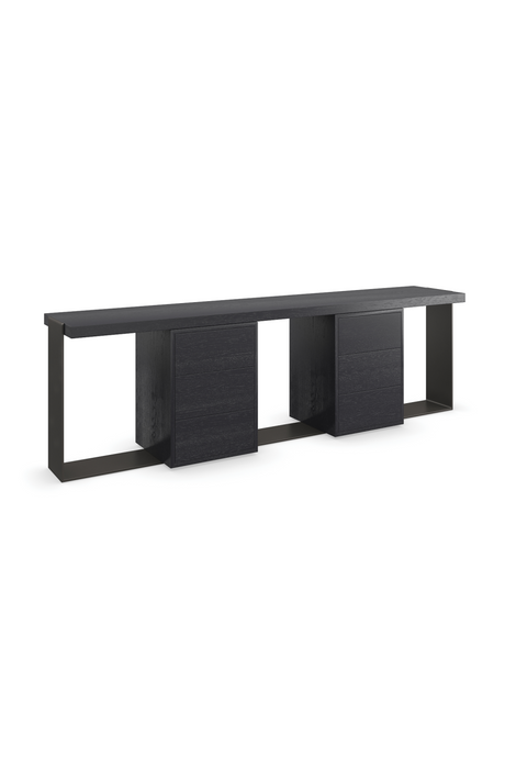 Black 6-Drawer Media Unit | Caracole Gabby | Oroa.com
