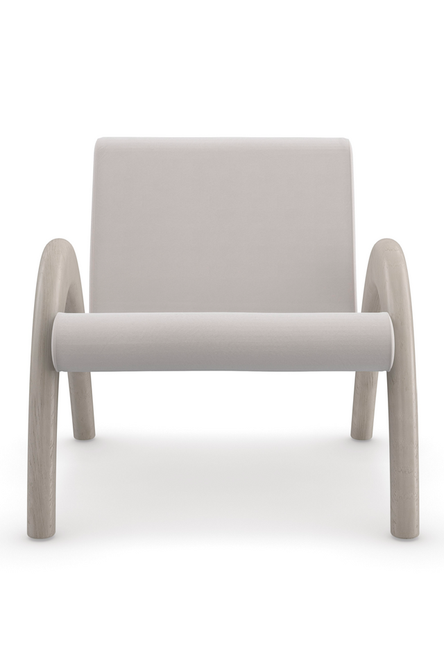 Taupe Velvet Accent Chair | Caracole Coco | Oroa.com