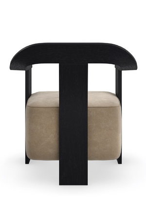 Brown Suede Seat Accent Chair | Caracole Luca | Oroa.com