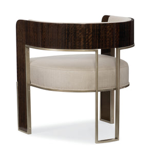   Cream Curved Modern Accent Chair | Oroa.com