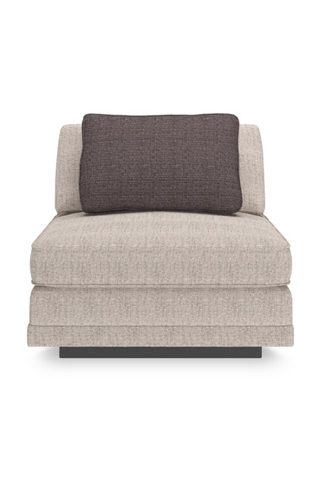 Beige Armless Chair | Caracole Fusion | Oroa.com