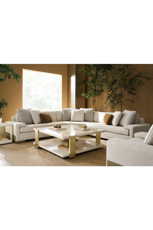 Gray Sectional Sofa | Caracole I'M Shelf-Ish | Oroa.com