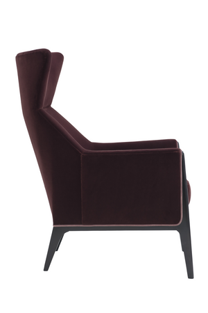   Plum Velvet Occasional Chair | Oroa.com