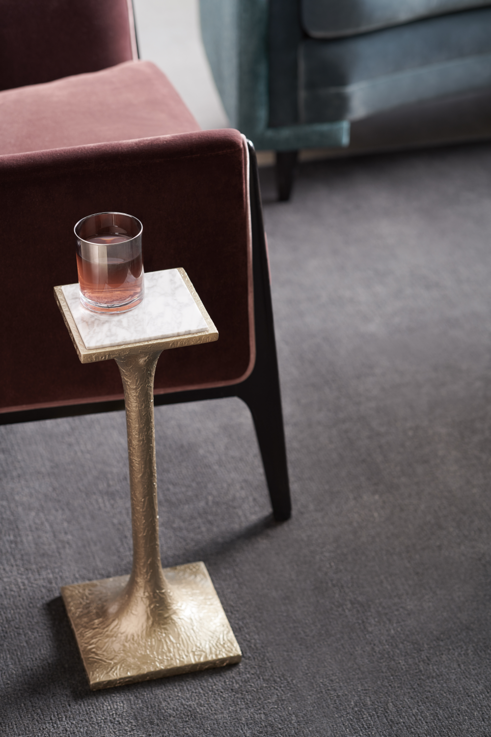   Plum Velvet Occasional Chair | Oroa.com