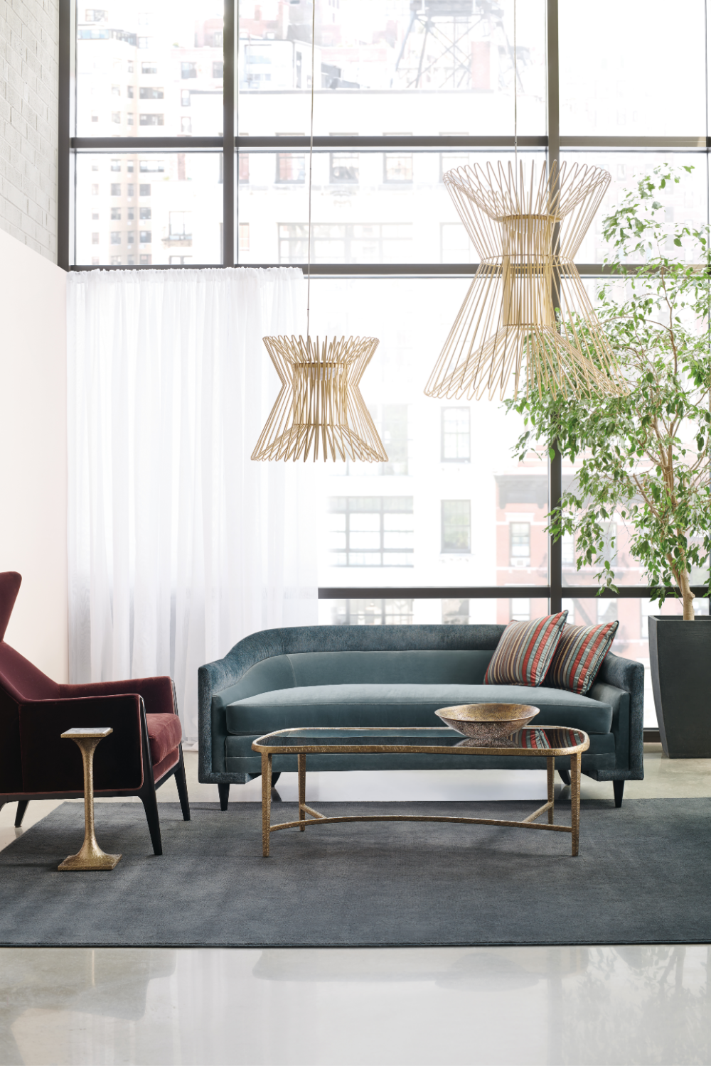   Plum Velvet Occasional Chair | Oroa.com