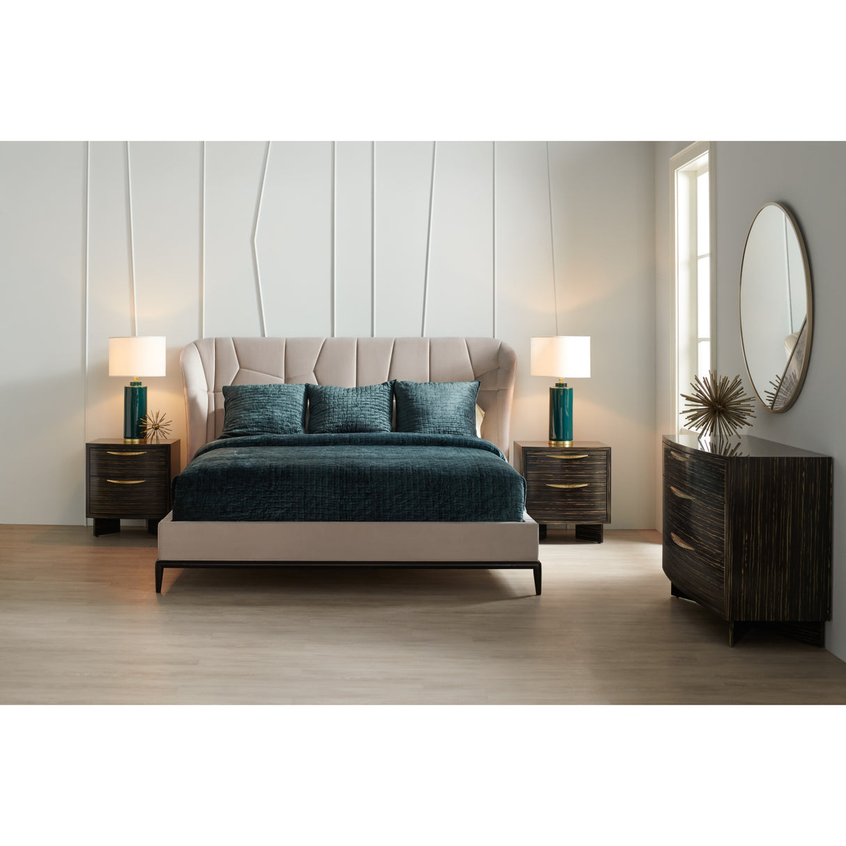   Beige Quilted Bed | Oroa.com
