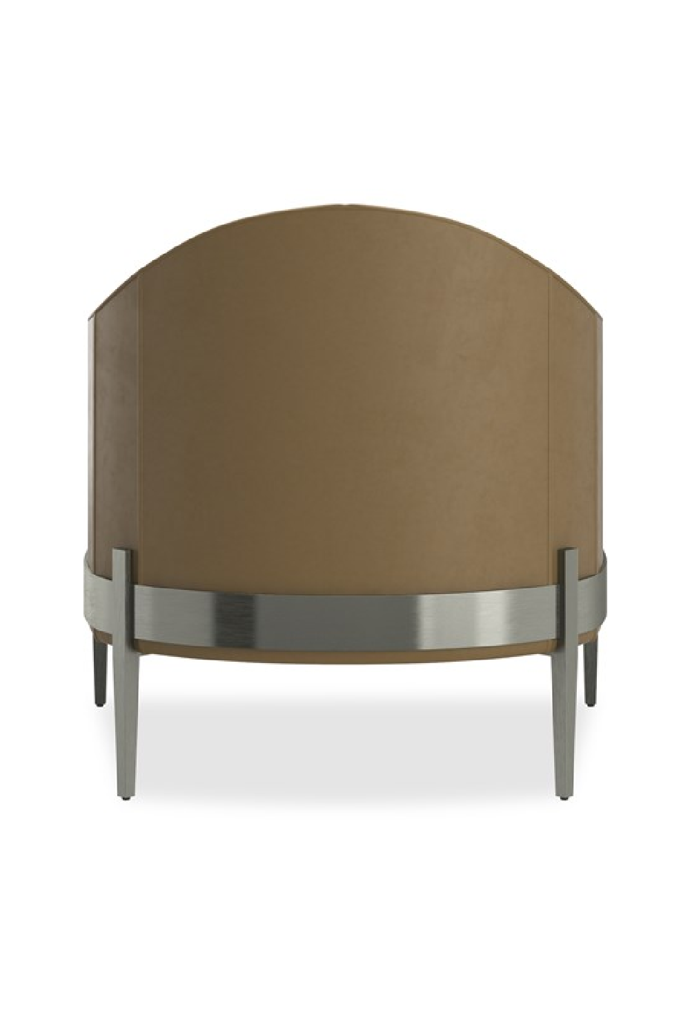   Brown Leather Accent Chair | Oroa.com