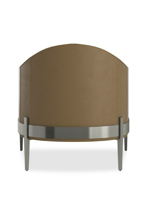   Brown Leather Accent Chair | Oroa.com