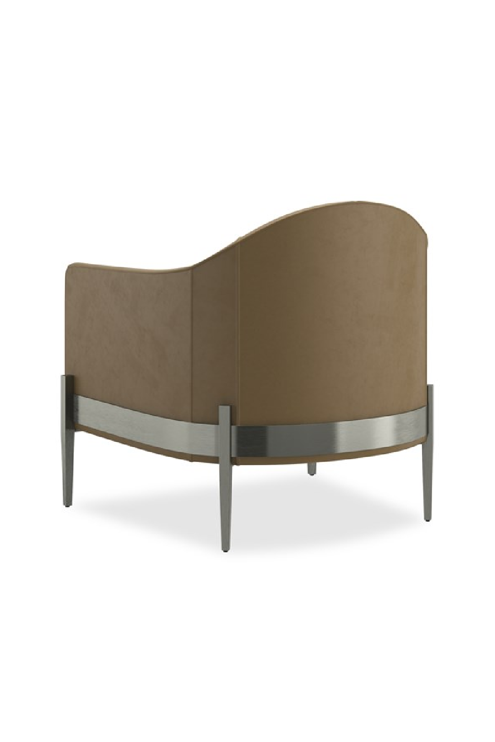   Brown Leather Accent Chair | Oroa.com