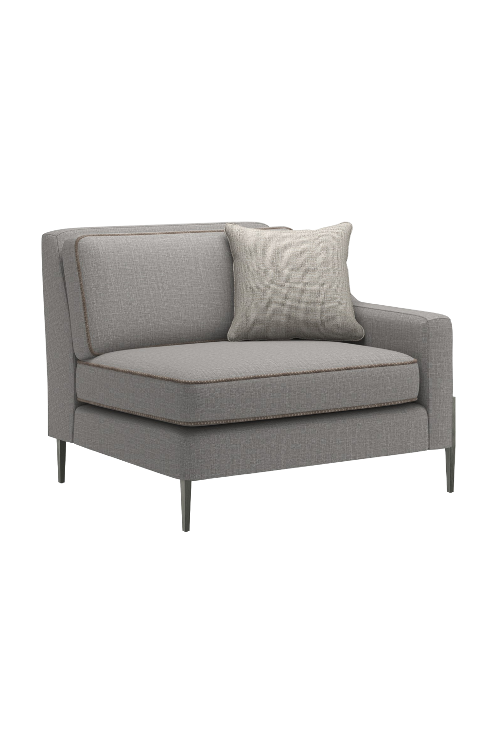   Gray Wool Blend Modular Chair | Oroa.com