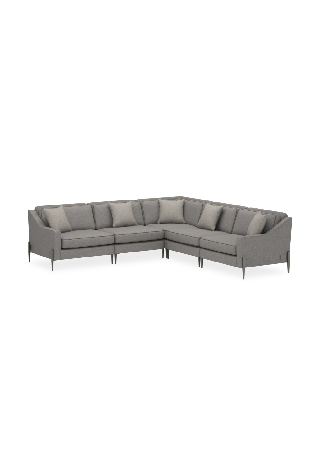   Gray Wool Blend Modular Chair | Oroa.com