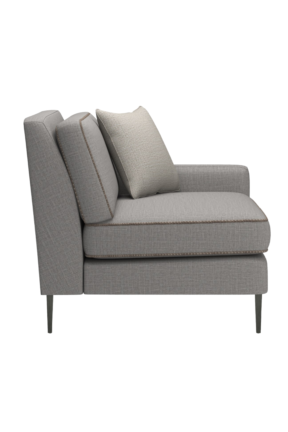   Gray Wool Blend Modular Chair | Oroa.com