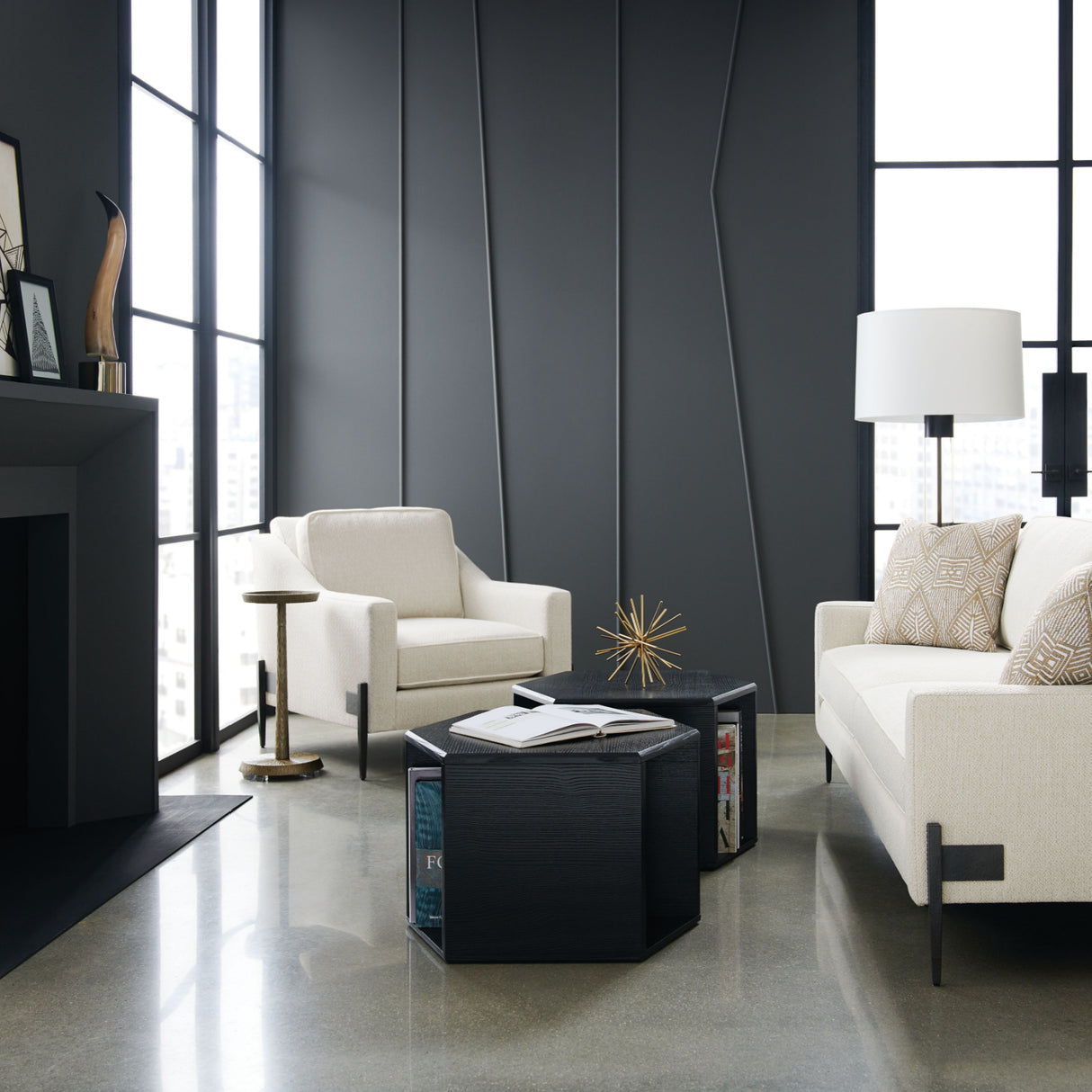   Bronze Metal End Table | Oroa.com