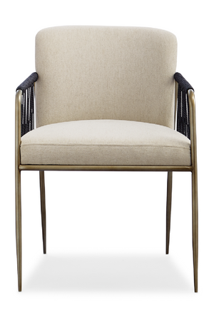 Black Cord Detail Dining Armchair | Caracole Remix | Oroa.com