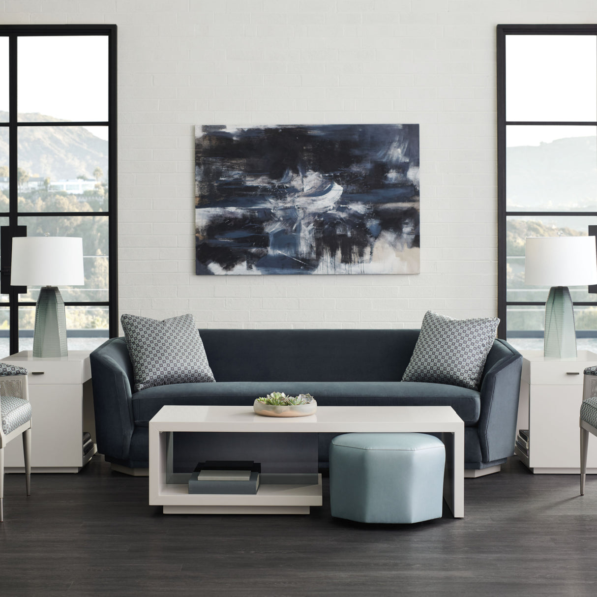   Gray Open-Storage Coffee Table | Oroa.com