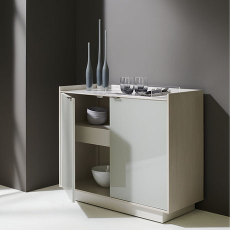   Gray 2-Door Chest | Oroa.com