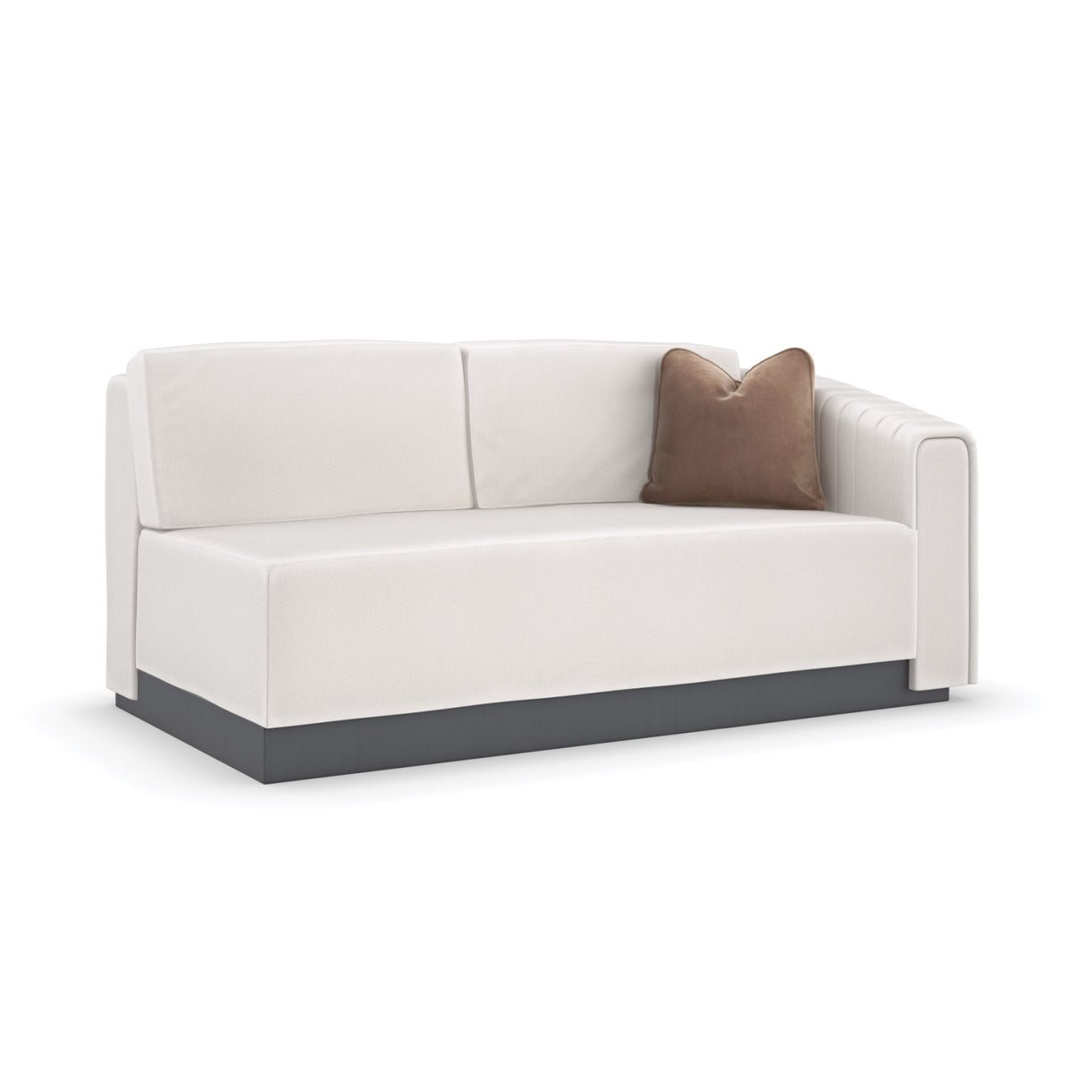   Twill Right-Armed Loveseat | Oroa.com