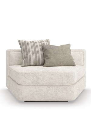 Cream Minimalist Sectional Sofa | Caracole Unity | Oroa.com