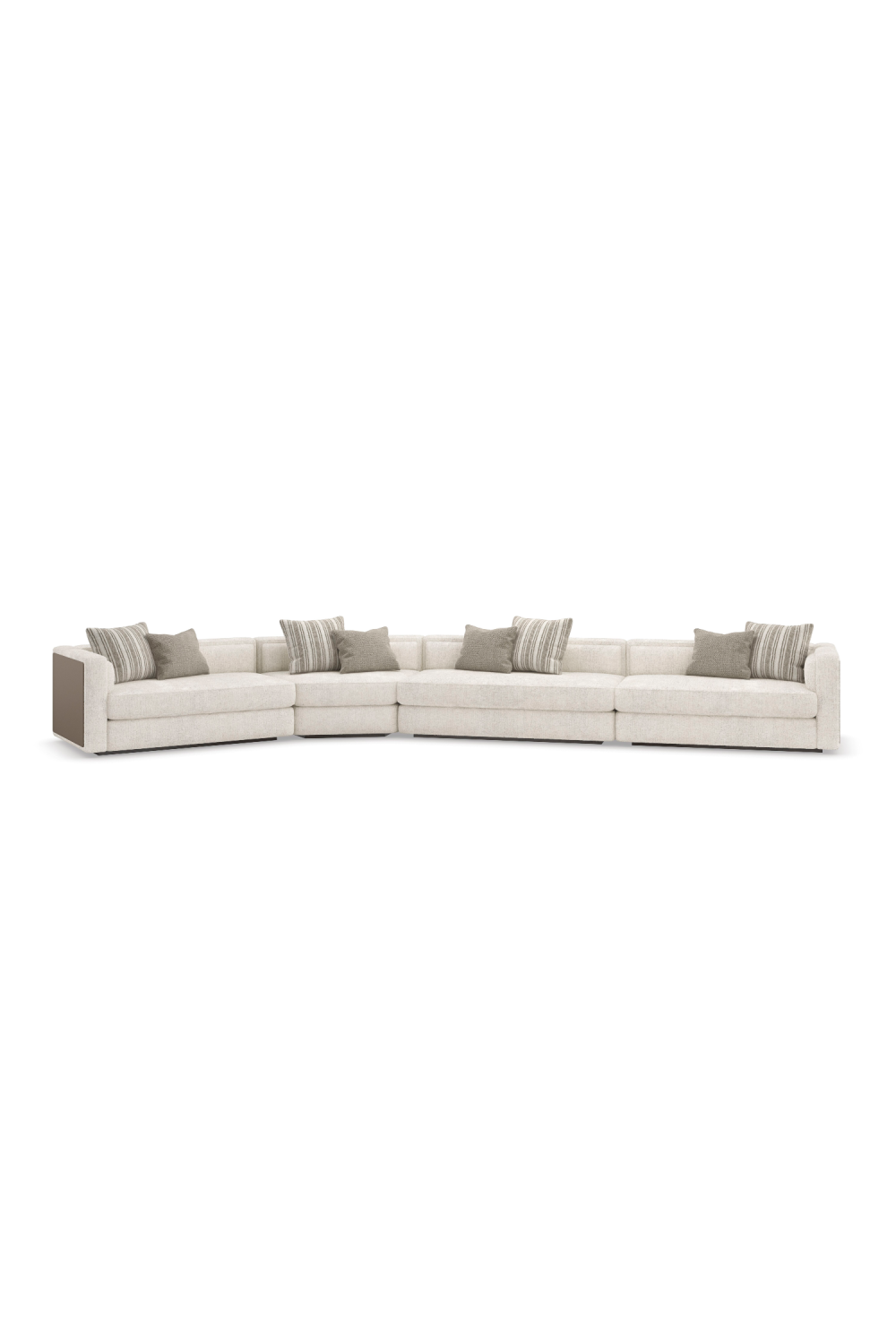 Cream Minimalist Sectional Sofa | Caracole Unity | Oroa.com