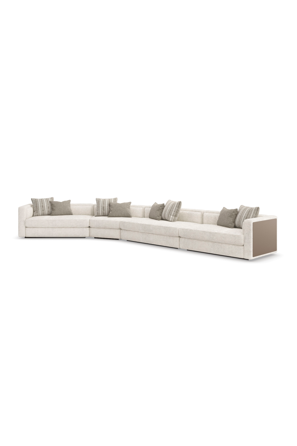 Cream Minimalist Sectional Sofa | Caracole Unity | Oroa.com