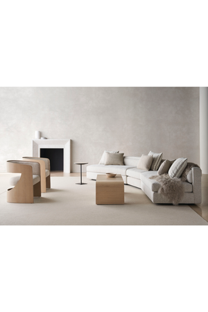 Cream Minimalist Sectional Sofa | Caracole Unity | Oroa.com