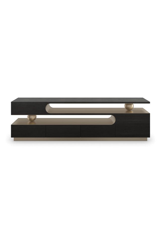 Modern 4-Drawer Media Unit | Caracole Harmony | Oroa.com