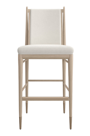 Ivory Bouclé Bar Stool | Caracole Unity | Oroa.com