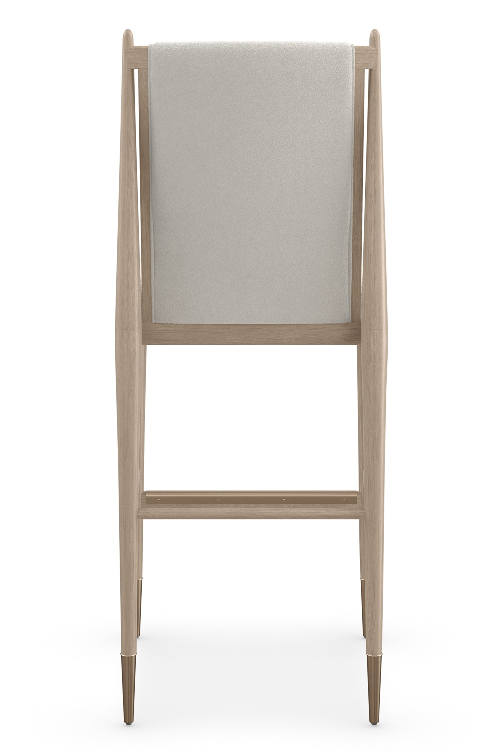 Ivory Bouclé Bar Stool | Caracole Unity | Oroa.com