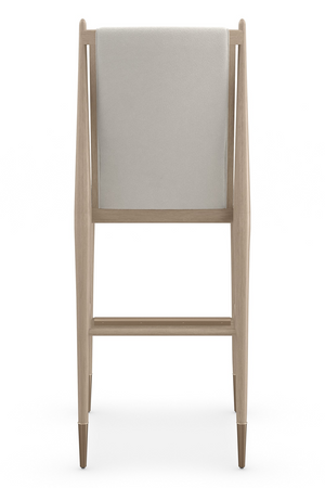 Ivory Bouclé Bar Stool | Caracole Unity | Oroa.com