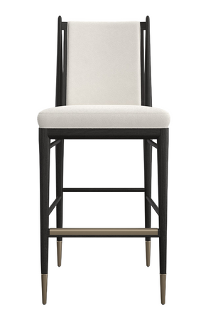 Ivory Bouclé Bar Stool | Caracole Unity | Oroa.com