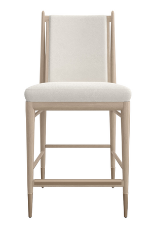 Ivory Bouclé Counter Stool | Caracole Unity | Oroa.com