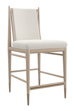 Ivory Bouclé Counter Stool | Caracole Unity | Oroa.com