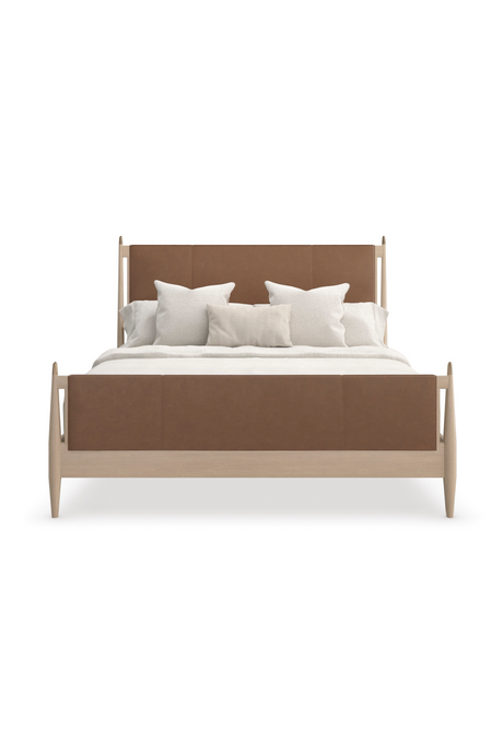 Brown Leather Bed | Caracole Rhythm | Oroa.com