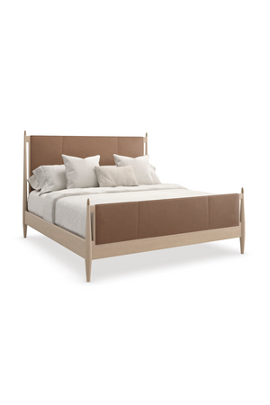 Brown Leather Bed | Caracole Rhythm | Oroa.com