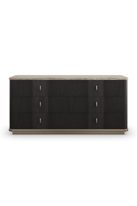 Black Ash 6-Door Dresser | Caracole Rhythm | Oroa.com