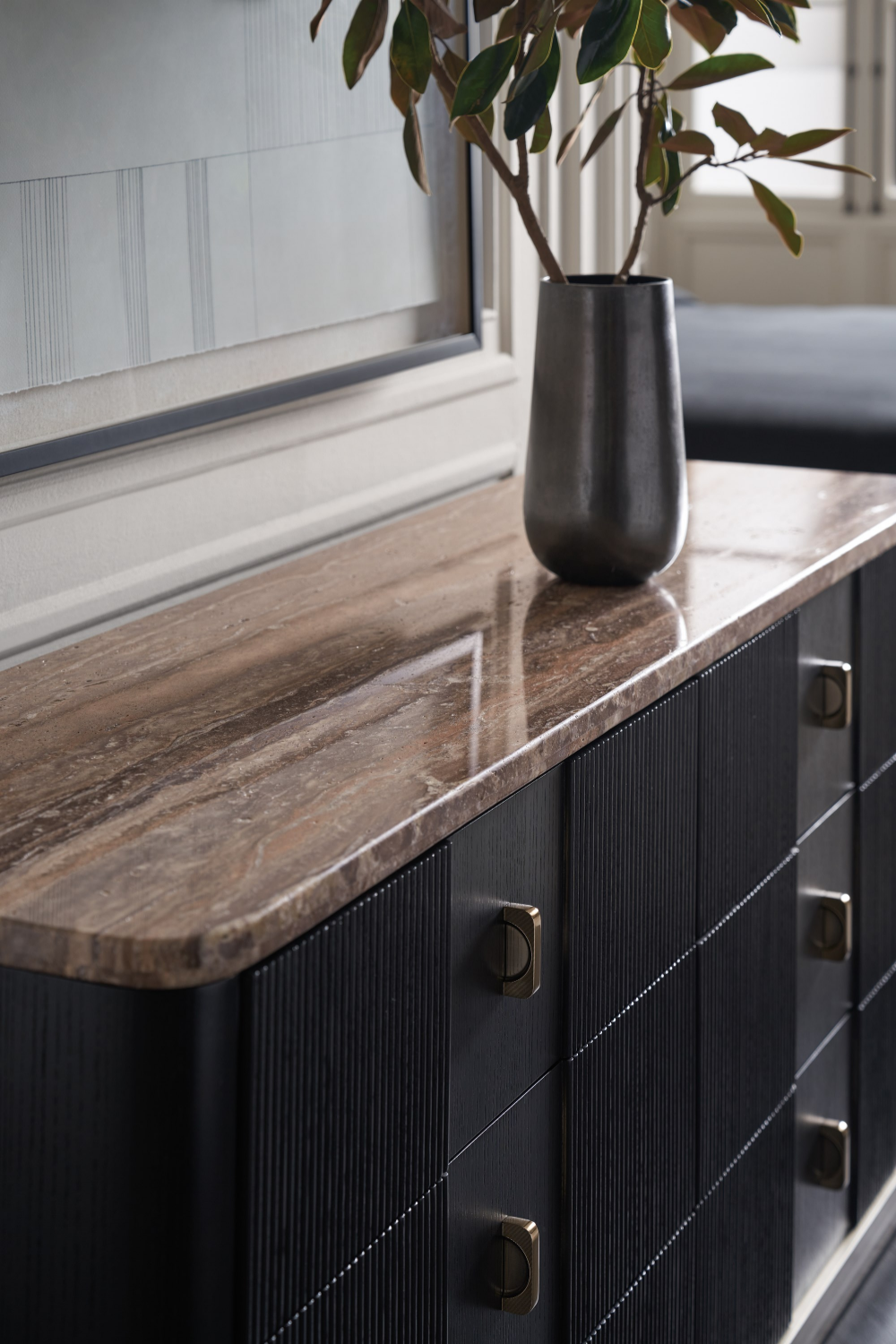 Black Ash 6-Door Dresser | Caracole Rhythm | Oroa.com