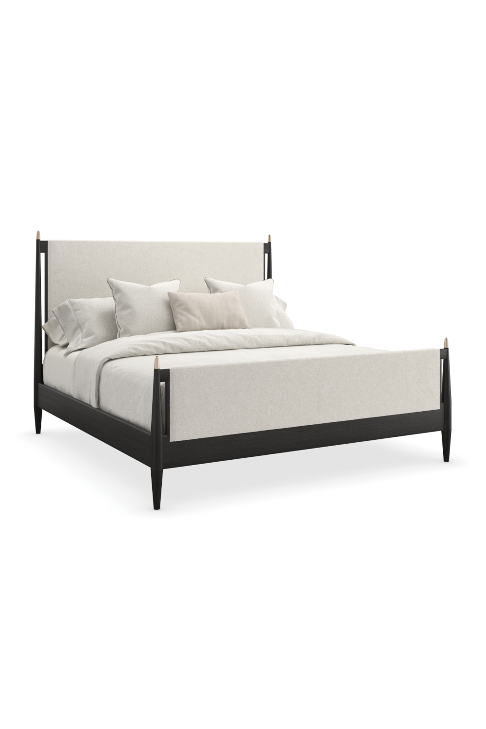 Ivory Bouclé Bed | Caracole Rhythm | Oroa.com