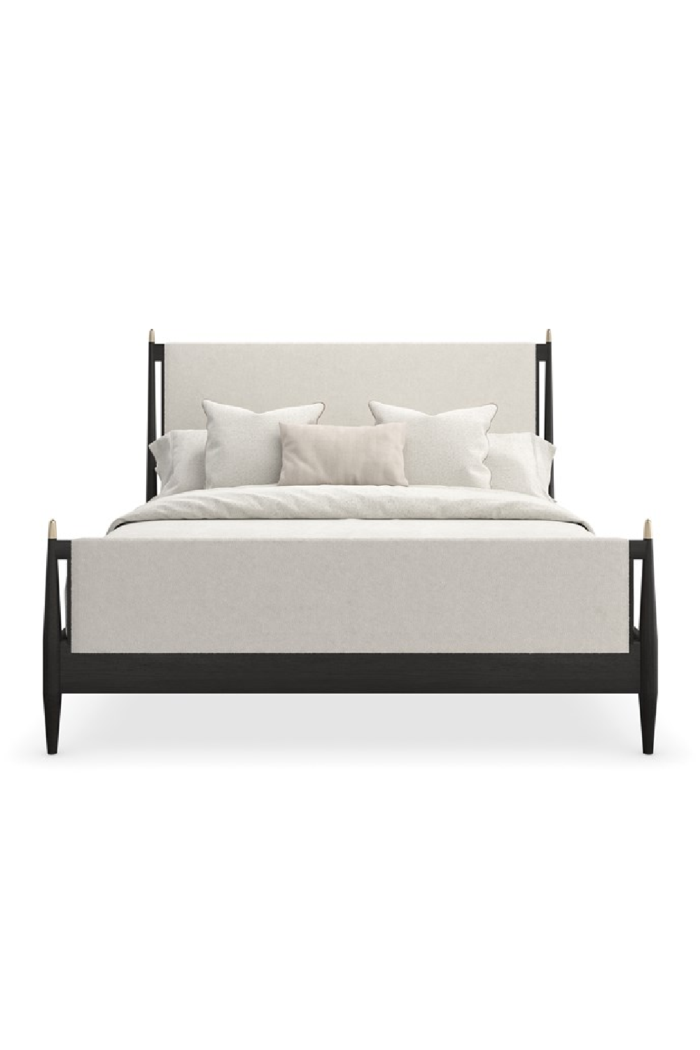 Ivory Bouclé Bed | Caracole Rhythm | Oroa.com