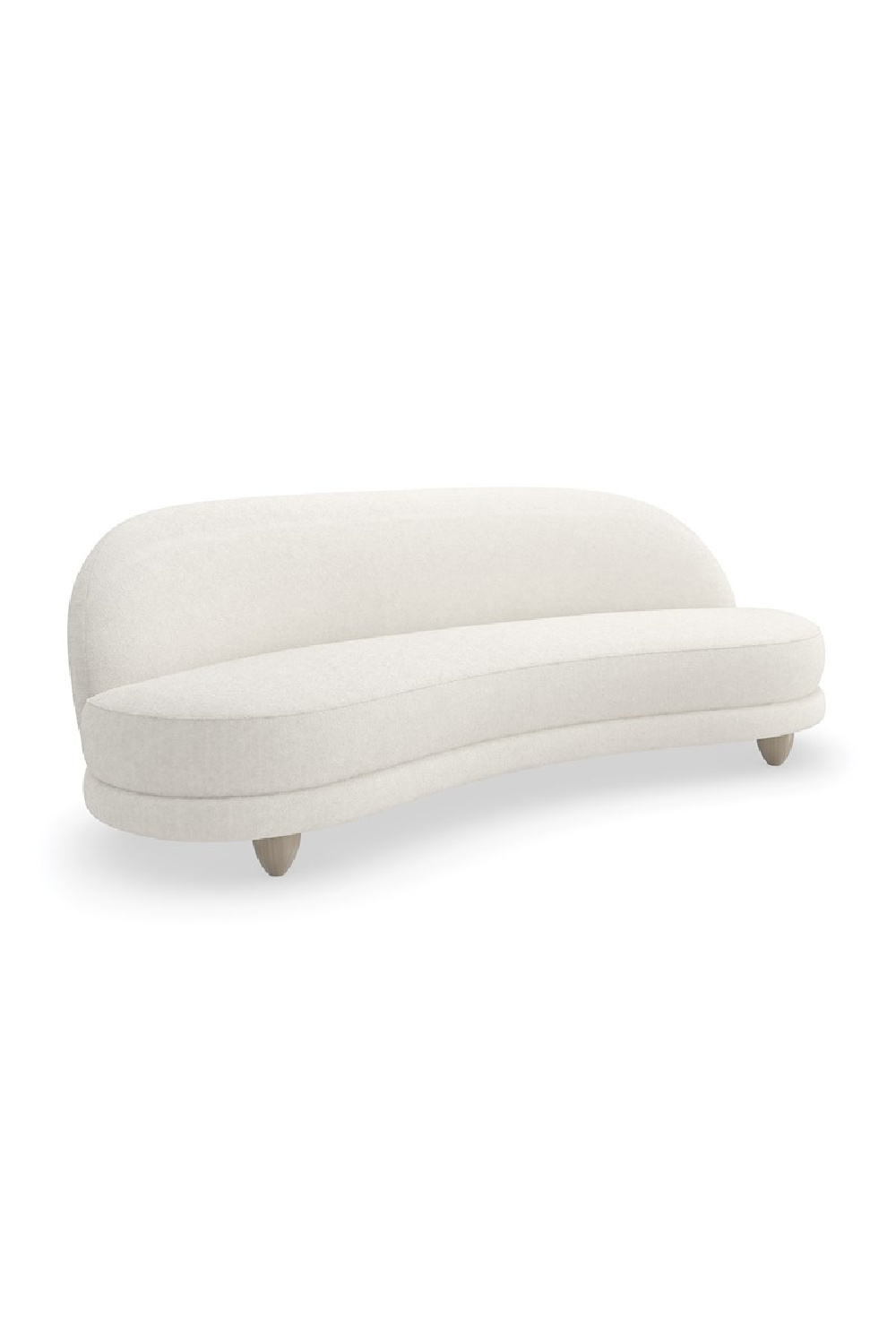 Bouclé Serpentine Sofa | Caracole Tulum | Oroa.com