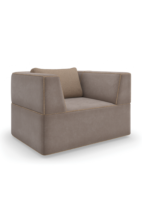   Warm Gray Lounge Chair | Oroa.com