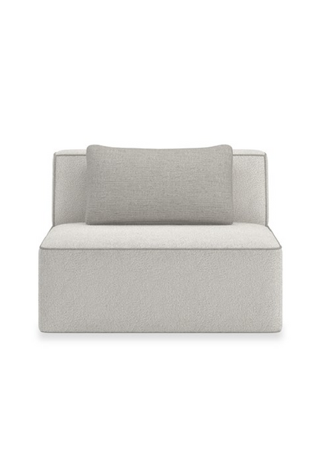 White Welted Sectional Sofa | Caracole Marbella | Oroa.com