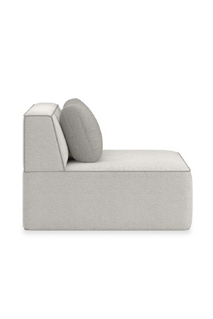 White Welted Sectional Sofa | Caracole Marbella | Oroa.com