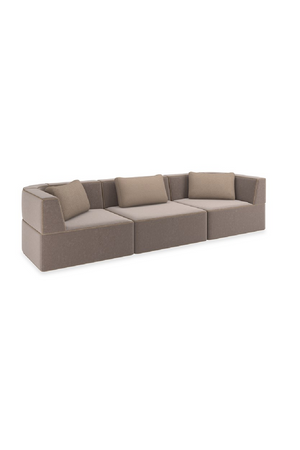 Brown Welted Sectional Sofa | Caracole Marbella | Oroa.com