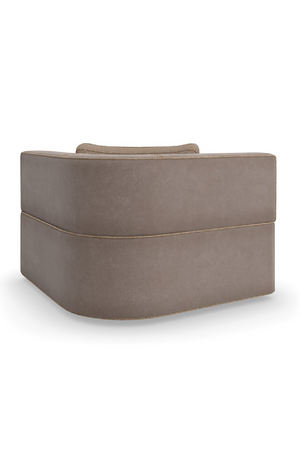 Brown Welted Sectional Sofa | Caracole Marbella | Oroa.com