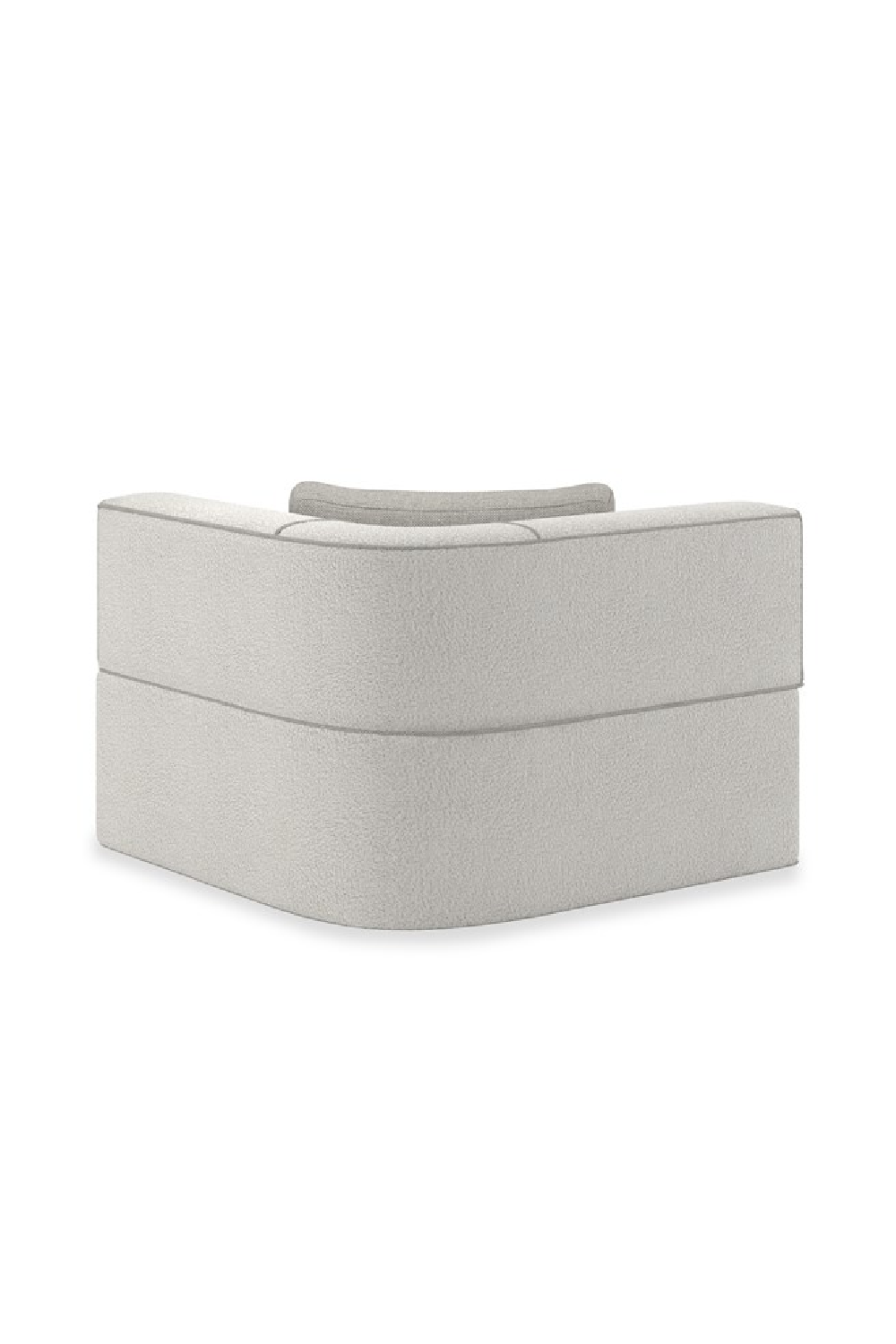 White Welted Sectional Sofa | Caracole Marbella |Oroa.com